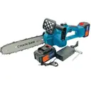 Фото 1 — Акумуляторна ланцюгова пилка DOMOTEC Chain Saw 12″ 96V • Садова пилка DOMOTEC Chain Saw 12″ 96V із шиною 300 мм і 2 акумуляторами