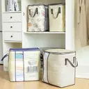 Photo 6 — Органайзер – мешок для хранения Classic Clothes Storage · Складная корзина для белья и одежды с крышкой и ручками