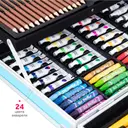 Фото 5 — Преміум Набір для малювання та творчості в кейсі Єдиноріг 145 предметів два яруси