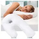 Фото 1 — Ергономічна подушка - підкова SIDE Sleeper PRO ортопедична для шиї з простором для вуха ∙ Розумна подушка для сну на боці