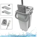 Photo 1 — Швабра с ведром комплект Scratch Cleaning Mop с автоматическим отжимом и складной ручкой