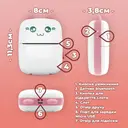 Фото 6 — Портативный детский Bluetooth принтер Mini printer беспроводной с термопечатью без чернил ∙ Android / IOS ∙ USB зарядка