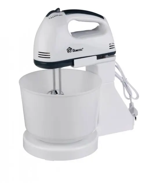 Hand mixer with bowl Domotec MS-1366, 7 speeds