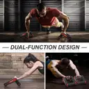 Photo 2 — Роллеры для фитнеса и спорта Lutino Wheel rollers push up Bars Workout • Упоры – ролики для отжиманий, пресса