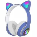 Фото 3 — Дитячі бездротові навушники Bluetooth з LED котячими вушками котика Cat 28