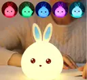 Photo 3 — Детский светильник – ночник Зайчик LED Rabbit Soft Touch силиконовый со встроенным аккумулятором ∙ 7 режимов свечения