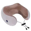 Фото 1 — Массажная подушка для шеи с памятью U-Shaped Upgrade Vibration Pillow от батареек