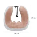 Фото 3 — Массажная подушка для шеи с памятью U-Shaped Upgrade Vibration Pillow от батареек