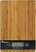 Фото 1 — Весы кухонные электронные Domotec MS-A Wood с сенсорным дисплеем и платформой из дерева, до 5 кг