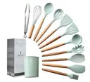 Фото 4 — Набір кухонного приладдя Kitchen Set, 12 предметів ∙ Силіконові аксесуари для кухні з підставкою