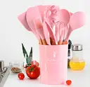 Фото 5 — Набір кухонного приладдя Kitchen Set, 12 предметів ∙ Силіконові аксесуари для кухні з підставкою