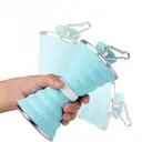 Фото 3 — Складана силіконова пляшка Folding travel water cup, 500 мл