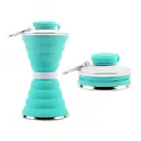 Фото 1 — Складана силіконова пляшка Folding travel water cup, 500 мл