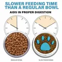 Фото 3 — Кормушка для медленной подачи еды Paw Perfect для кошек и собак · Миска Slow Feeder Bowl для домашних питомцев