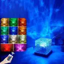 Фото 3 — Настільний світильник RGB з проекцією хвилі · Світлодіодний USB нічник Ефект Води з пультом ДУ