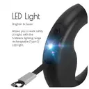 Фото 3 — Собачий поводок SKEPPY с кольцом с LED подсветкой · Автоматический выдвижной поводок – рулетка для питомца 3 метра