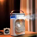 Фото 2 — Настольный вентилятор с функцией увлажнителя Air Cooler Fan · Мини вентилятор - кондиционер с отделением для льда