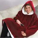 Photo 6 — Двухсторонняя толстовка-плед Huggle Hoodie Blanket с капюшоном ∙ Синяя