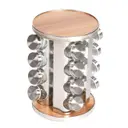 Photo 1 — Набор емкостей для специй Spice Wood Carousel ∙ Карусель - спецовница на подставке ∙ 16 стеклянных баночек