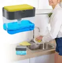 Фото 2 — Кухонний диспенсер - органайзер для губки Soap Pump Caddy з дозатором миючого засобу, 380 мл