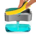 Фото 1 — Кухонний диспенсер - органайзер для губки Soap Pump Caddy з дозатором миючого засобу, 380 мл