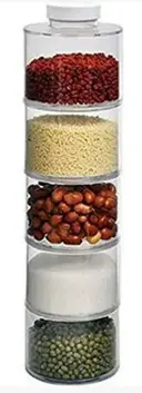 Photo 1 — Акриловый органайзер - башня для специй Spice Tower Набор емкостей для хранения приправ