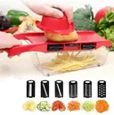Photo 1 — Овощерезка - мультислайсер Mandoline Slicer 6 in 1 · Терка – шинковка для овощей и фруктов c контейнером