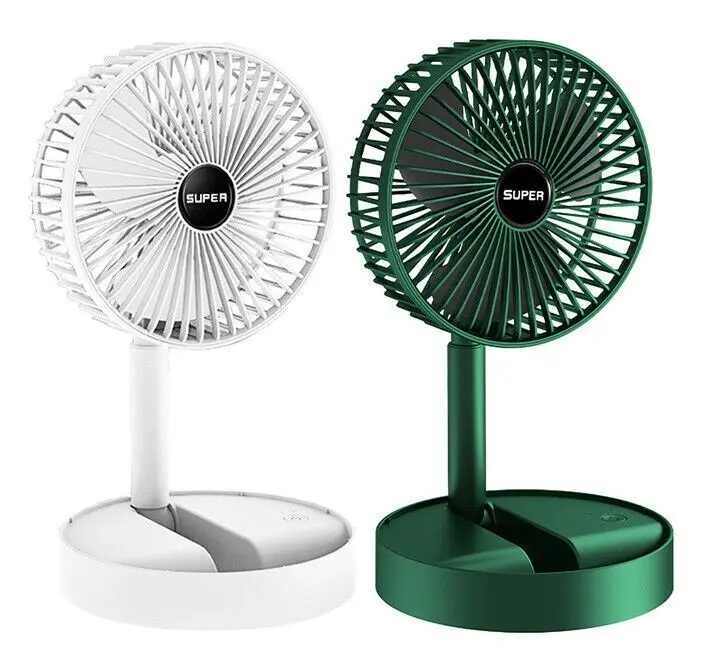 Вентилятор настільний складаний Telescopic Folding Fan, портативний, з USB зарядкою
