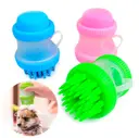 Фото 5 — Щетка для мытья животных Cleaning Device The Gentle Dog Washer с силиконовыми ворсинками для купания и массажа собак и кошек