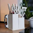 Фото 3 — Кухонний набір ножів та аксесуарів Kitchenware Set, 20 предметів ∙ Інструменти для кухні з підставкою та обробною дошкою