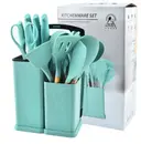 Фото 2 — Кухонний набір ножів та аксесуарів Kitchenware Set, 20 предметів ∙ Інструменти для кухні з підставкою та обробною дошкою
