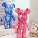 Фото 4 — Флюидный медвежонок Fluid Bear Bearbrick с красками, 23 см · Набор для творчества DIY Мишка Сделай сам