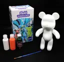 Фото 6 — Флюидный медвежонок Fluid Bear Bearbrick с красками, 23 см · Набор для творчества DIY Мишка Сделай сам