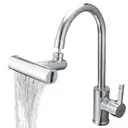 Фото 5 — Водозберігальна насадка SHOWER HEAD на кухонний кран з широкою лійкою – розпилювачем та обертанням 360° · 4 режими струменя