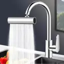 Фото 1 — Водозберігальна насадка SHOWER HEAD на кухонний кран з широкою лійкою – розпилювачем та обертанням 360° · 4 режими струменя