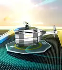 Фото 3 — Автомобильный ароматизатор Вертолёт на солнечной батарее Drone Car Fragrance с вращением 360°