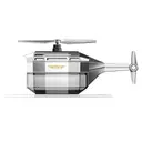Фото 2 — Автомобильный ароматизатор Вертолёт на солнечной батарее Drone Car Fragrance с вращением 360°