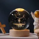Фото 4 — Декоративный 3D ночник Хрустальный Шар 8 см · Настольная лампа - светильник с 3D эффектом Галлактика