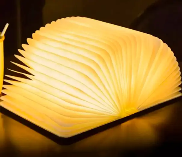 Складная LED лампа-книжка с аккумулятором 14,5*10,5*2,5см ∙ Светильник - ночник в форме книги с регулируемой яркостью