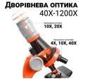 Фото 4 — Детский микроскоп с подсветкой и набором биологических образцов ∙ Игрушечный микроскоп с 3 уровнями увеличения