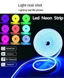 Фото 4 — Неонова світлодіодна стрічка LED Neon Strip 5 м · Неоновий RGB гнучкий шнур з керуванням від телефону