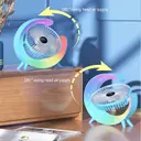 Photo 3 — Вентилятор настольный аккумуляторный с RGB подсветкой, вращением 180° и USB зарядкой
