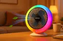 Photo 6 — Настольный вентилятор с подсветкой Mini fan VU-04 • Мини-вентилятор с батареей 1200 мАч LED подсветкой и 3 режимами обдува