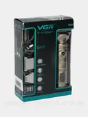 Фото 3 — Набір для стрижки волосся та бороди VGR V-106 • 6 в 1, 14 насадок, LED-дисплей, акумуляторний тример
