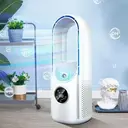 Фото 1 — Вентилятор безлопастной с увлажнителем и подсветкой Smart Air Multiplier LY-939 • Настольный аккумуляторный вентилятор 3-в-1