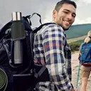 Фото 5 — Кружка-термос Vacuum flask 970, 1400 мл · Термос nуристический с чашкой из нержавеющей стали