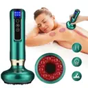 Фото 1 — Вакуумний масажер Cupping Massager з інфрачервоним підігрівом • Електричний антицелюлітний масажер гуаша для тіла та спини