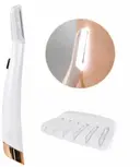 Фото 5 — Портативний тріммер-епілятор для обличчя від батарейок Flawless Dermaplane • Тріммер для брів із підсвічуванням