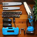 Фото 2 — Акумуляторна ланцюгова пилка з 2 шинами Chain Saw 6 та 8 • Потужна міні-пила для дому та саду