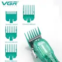 Фото 4 — Професійна машинка для стрижки V-660 Professional Clipper Transparent Green • Акумуляторна машинка для волосся VGR V-660